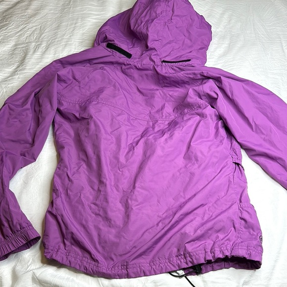 Storm Purple Ski Jacket with Elastic Cuffs and Attached Hood - Picture 9 of 9